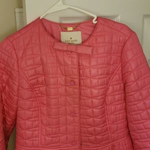 Kate Spade long quilted coat